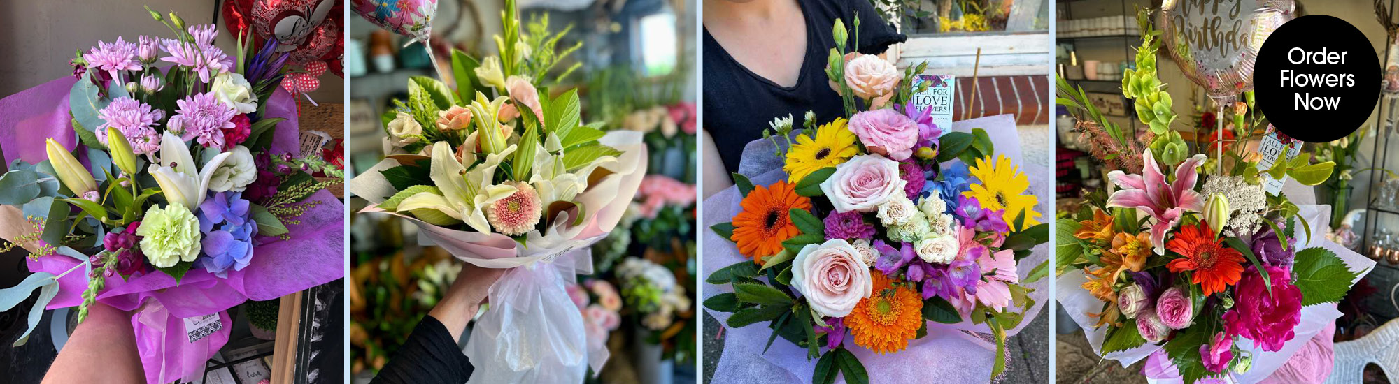 Seasonal bouquets from All For Love Flowers in Invercargill offering same-day delivery